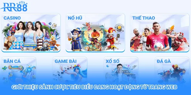 Giới thiệu sảnh cược tiêu biểu đang hoạt động từ trang web